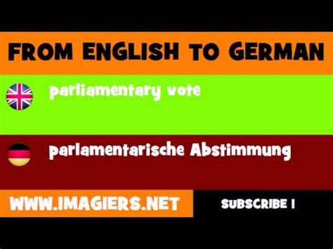 abstimmung englisch|abstimmung deutsch.